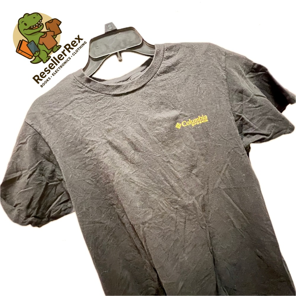 Columbia PHG T-Shirt Mens Small Black Excellent Performance Hunting Gear Graphic